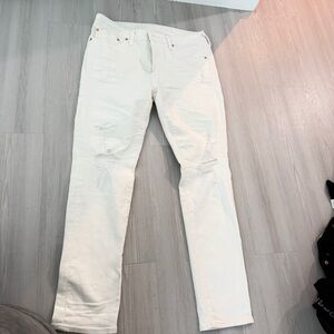 American Eagle Outfitters Men's Slim White Jeans